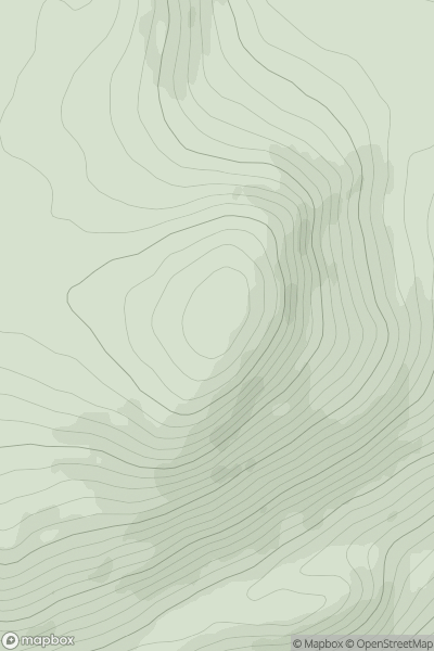 Thumbnail image for Meall Mor [Loch Duich to Cannich] showing contour plot for surrounding peak